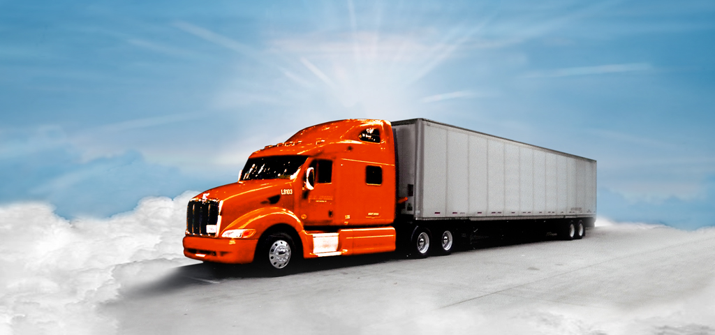 Blue Clouds (Orange Truck Cab) PROOF